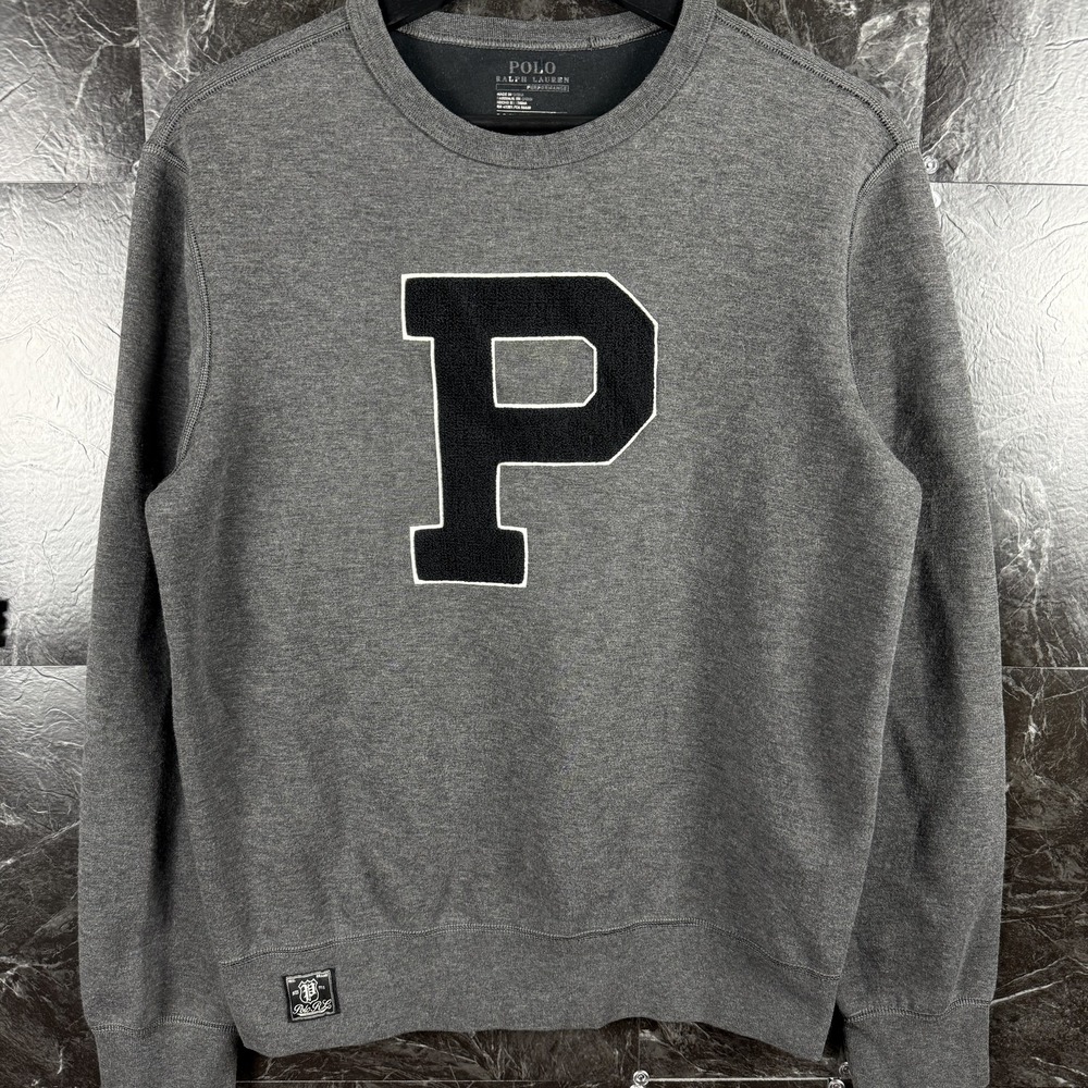 Polo Ralph Lauren Men's Grey Performance Knit P Sweatshirt Small